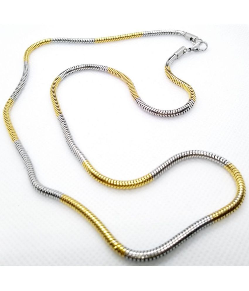     			Thrillz Gold Plated Stainless Steel Chain ( Pack of 1 )