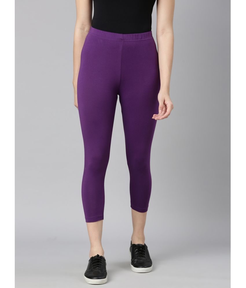     			Dixcy Slimz - Purple Cotton Women's Leggings ( Pack of 1 )