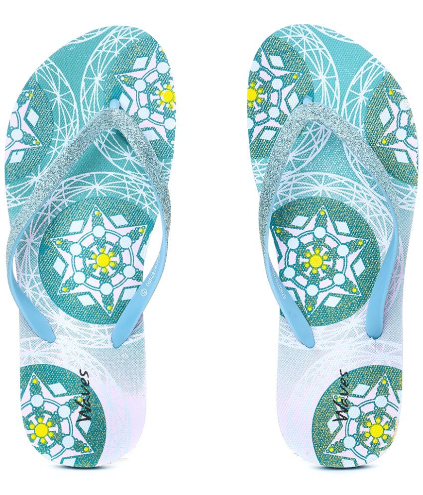     			KHADIM Blue Women's Flip Flop