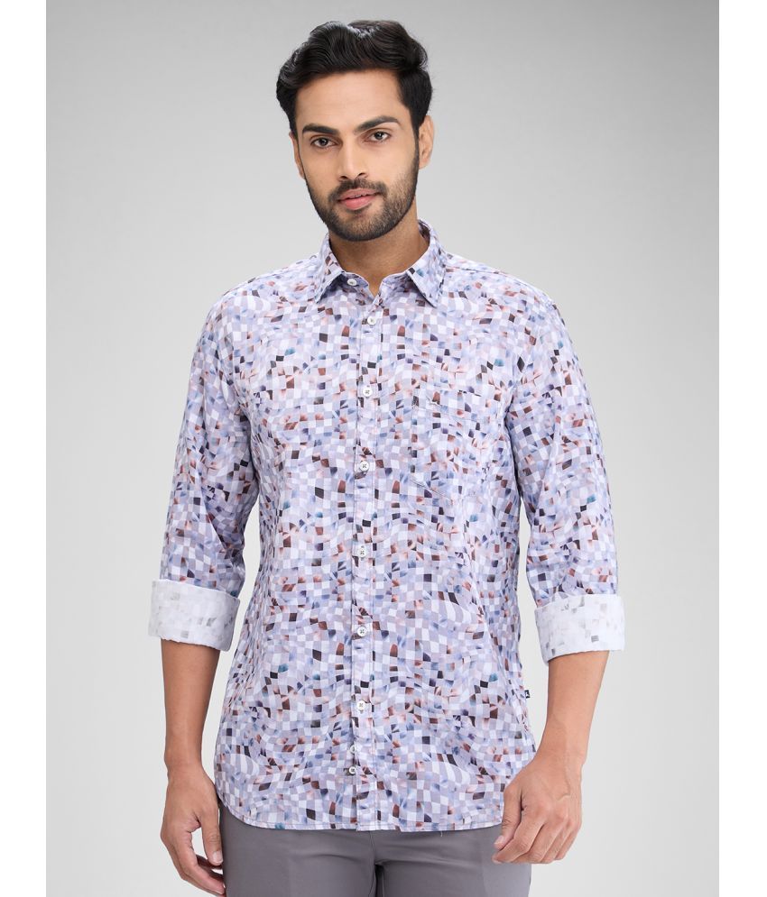     			Parx 100% Cotton Slim Fit Printed Full Sleeves Men's Casual Shirt - Grey ( Pack of 1 )