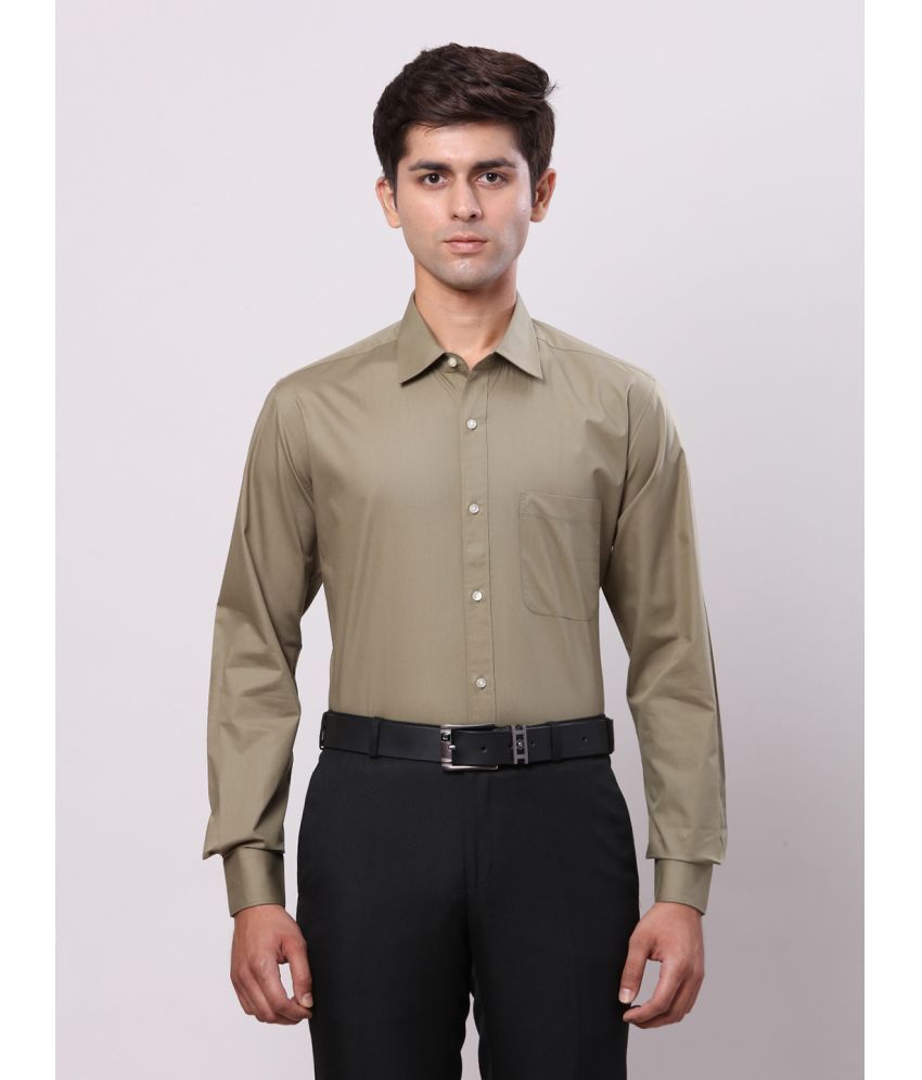     			Raymond Cotton Regular Fit Full Sleeves Men's Formal Shirt - Green ( Pack of 1 )