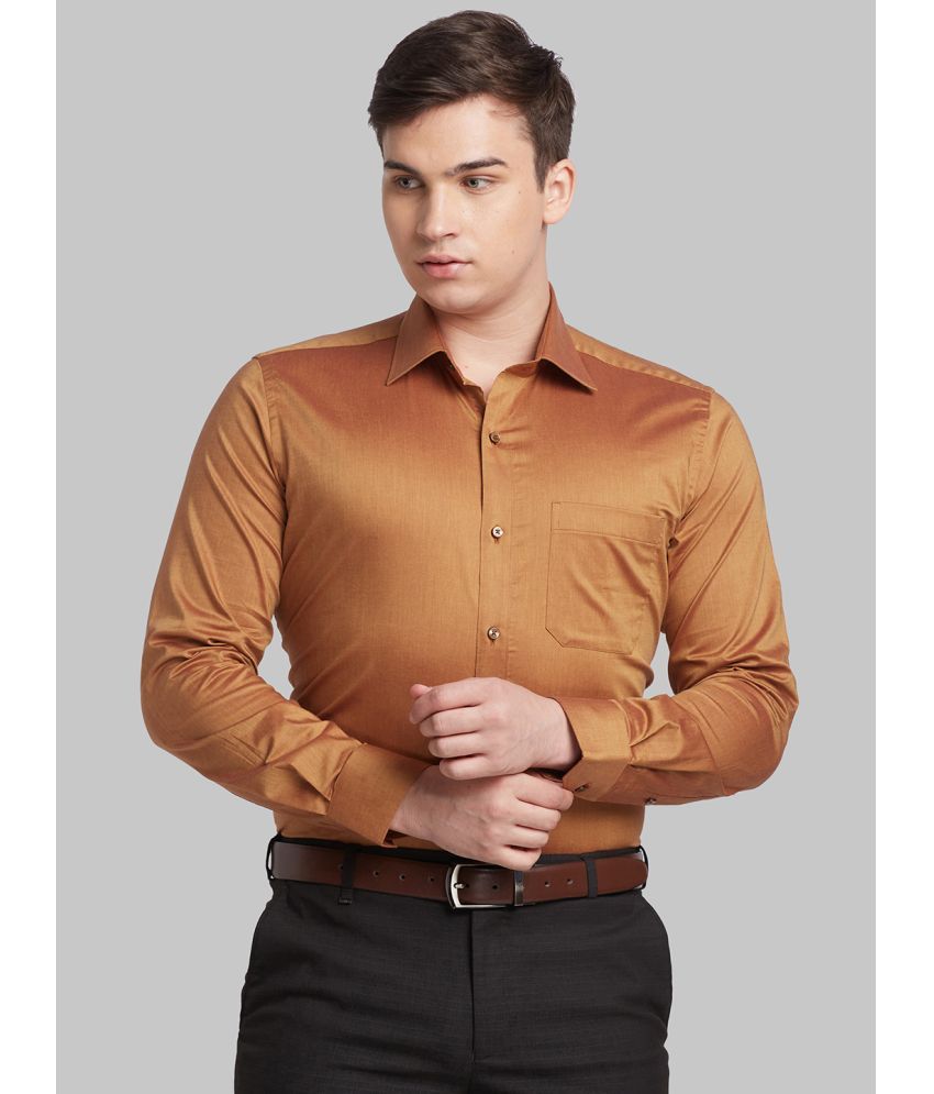     			Raymond Cotton Regular Fit Full Sleeves Men's Formal Shirt - Brown ( Pack of 1 )