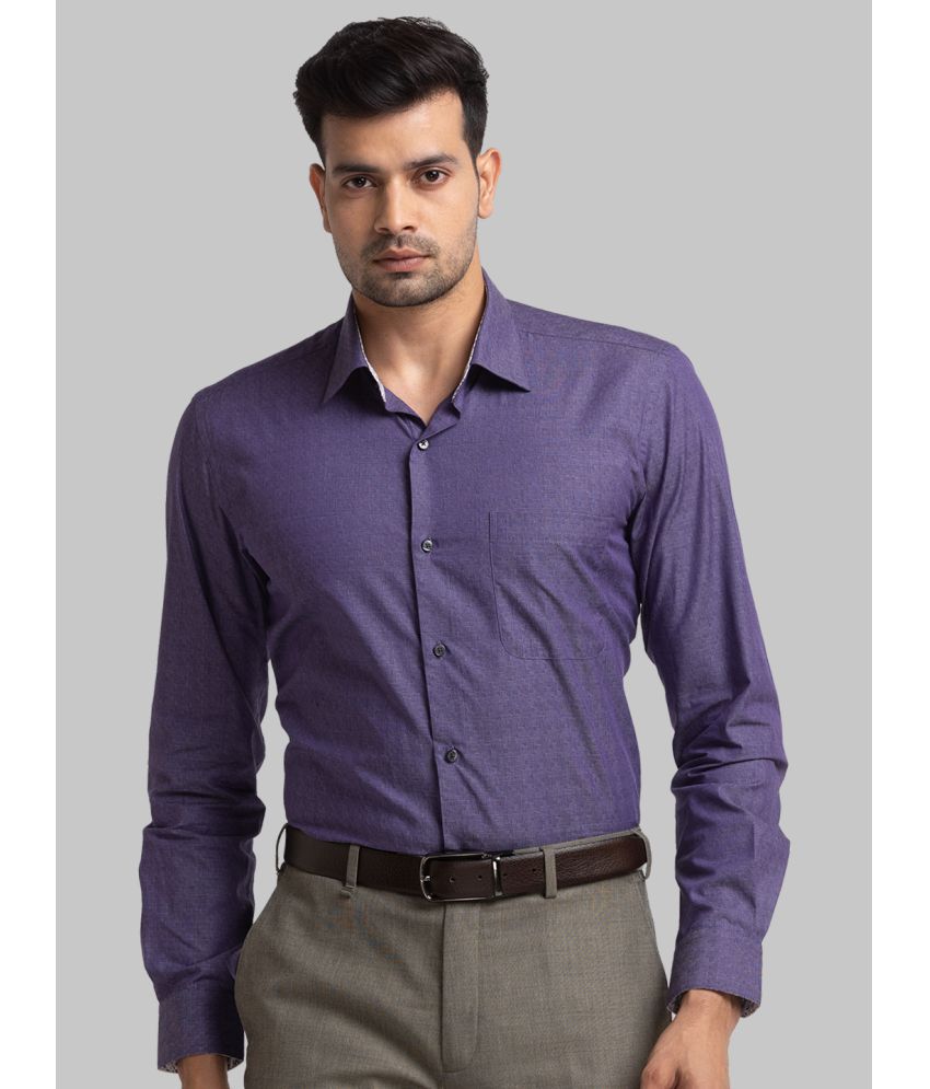     			Raymond Cotton Regular Fit Full Sleeves Men's Formal Shirt - Purple ( Pack of 1 )