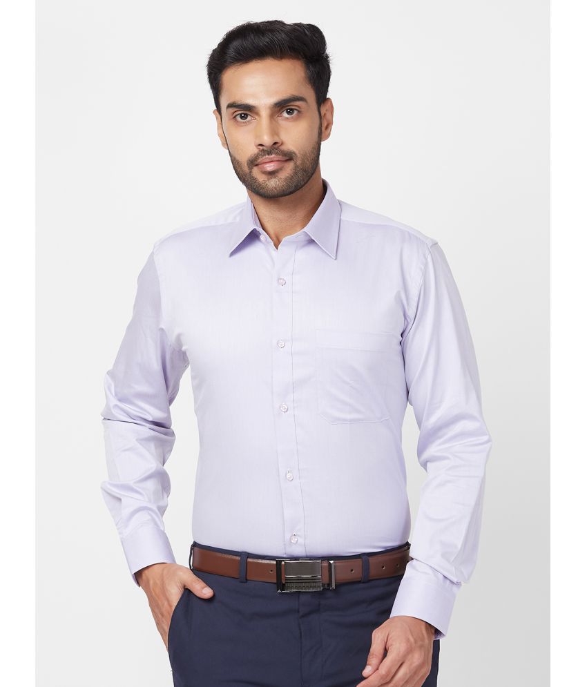     			Raymond Cotton Regular Fit Full Sleeves Men's Formal Shirt - Purple ( Pack of 1 )