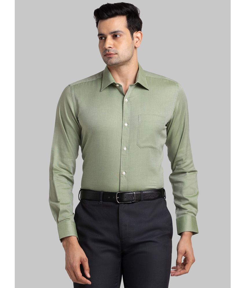     			Raymond Cotton Regular Fit Full Sleeves Men's Formal Shirt - Green ( Pack of 1 )