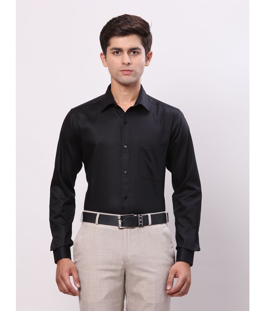     			Raymond Cotton Slim Fit Full Sleeves Men's Formal Shirt - Black ( Pack of 1 )