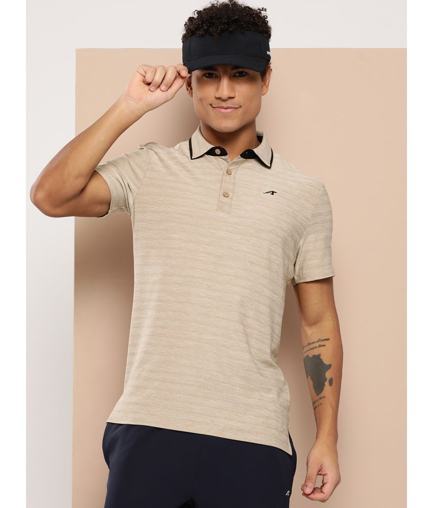     			Alcis Beige Polyester Regular Fit Men's Sports Polo T-Shirt ( Pack of 1 )