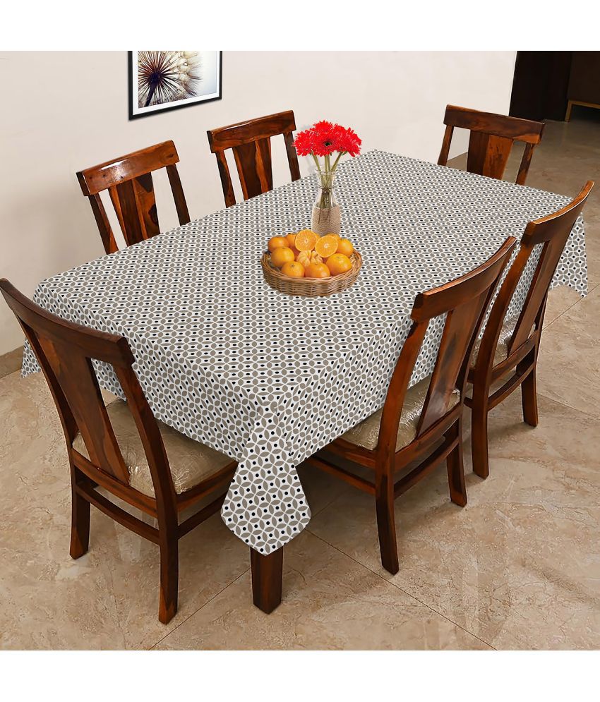     			Oasis Hometex Printed Cotton 6 Seater Rectangle Table Cover ( 178 x 152 ) cm Pack of 1 Multi