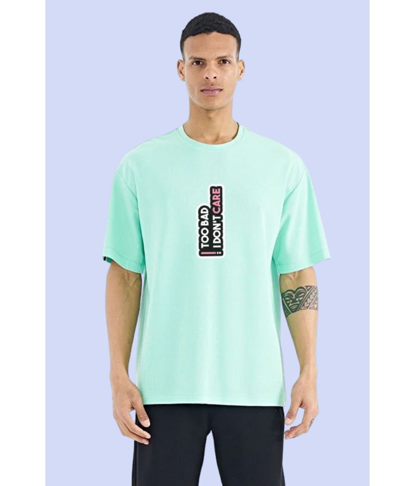     			PP Kurtis Cotton Blend Regular Fit Printed Half Sleeves Men's T-Shirt - Mint Green ( Pack of 1 )