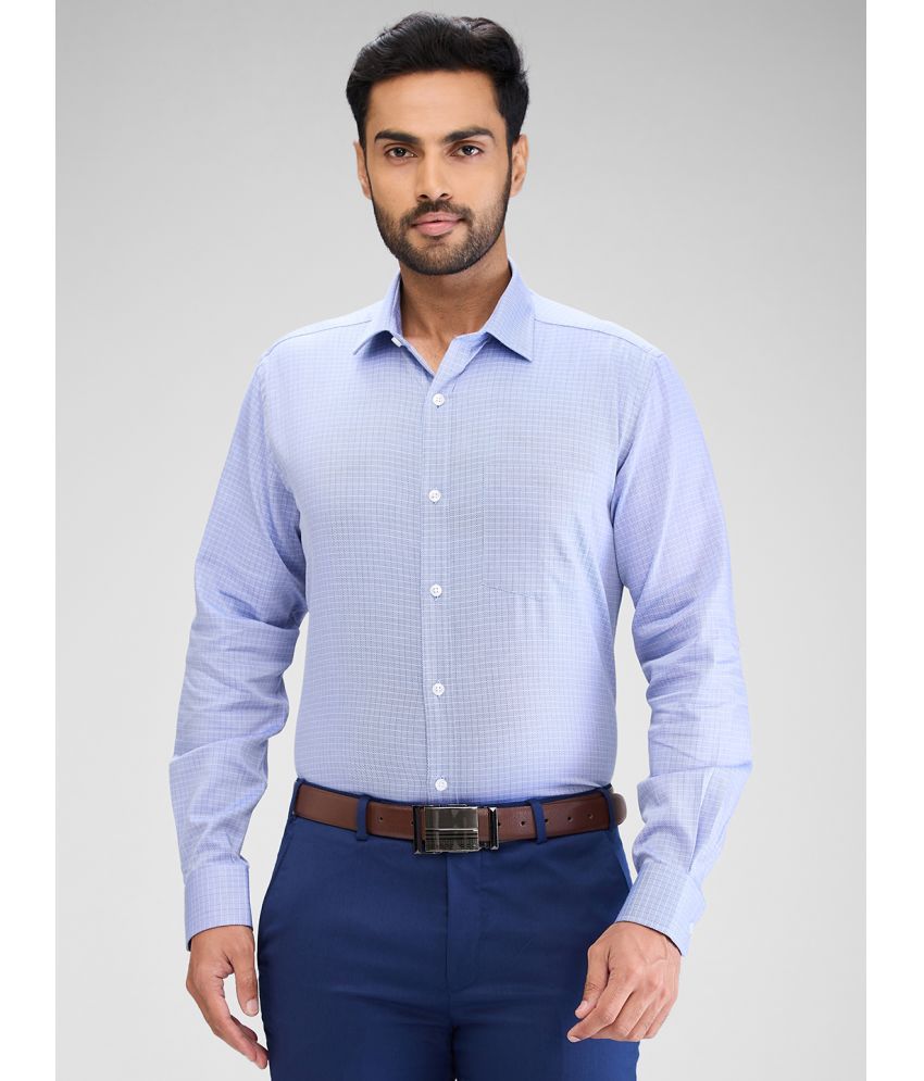     			Park Avenue Cotton Regular Fit Full Sleeves Men's Formal Shirt - Blue ( Pack of 1 )