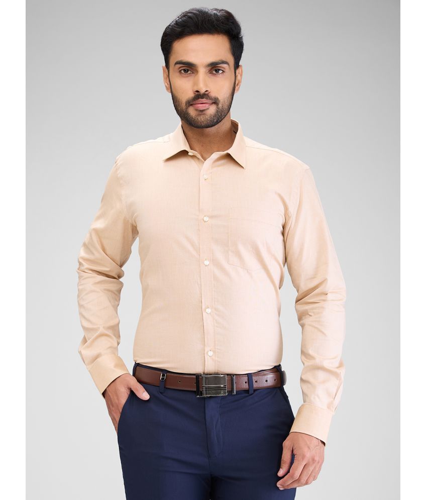     			Park Avenue Cotton Slim Fit Full Sleeves Men's Formal Shirt - Beige ( Pack of 1 )