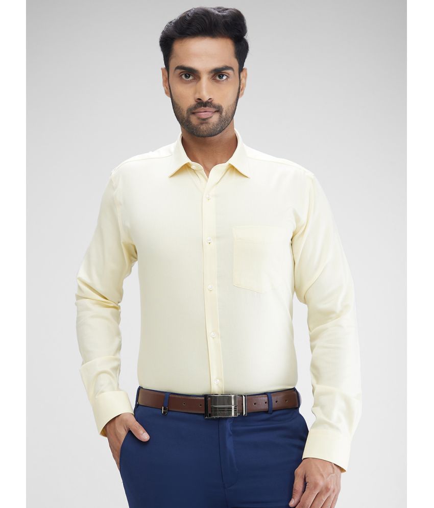     			Park Avenue Cotton Slim Fit Full Sleeves Men's Formal Shirt - Yellow ( Pack of 1 )