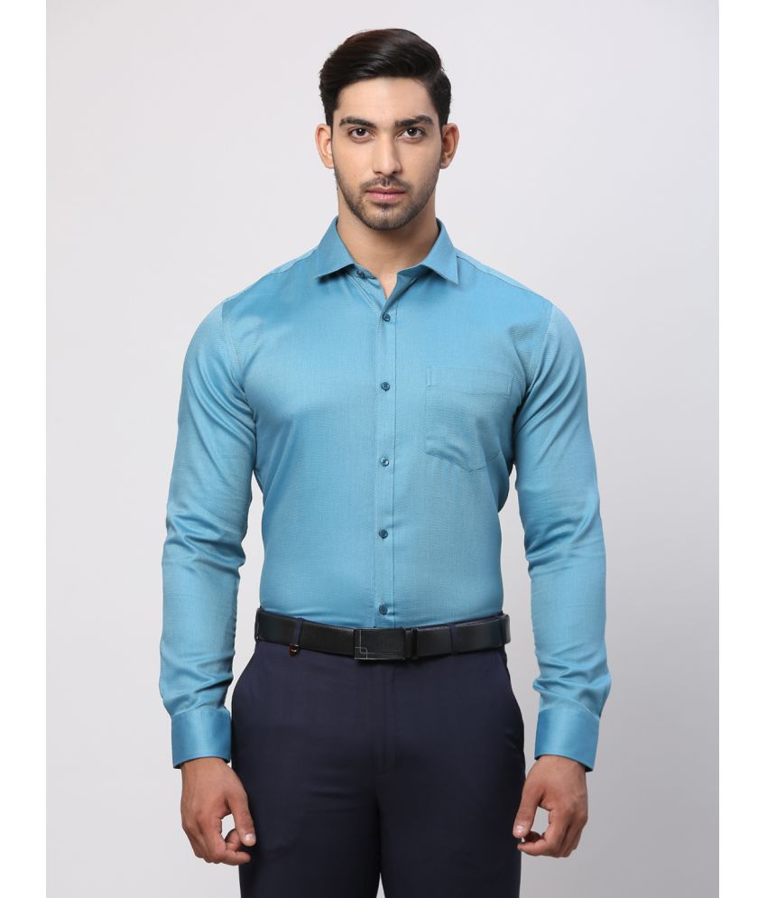     			Park Avenue Cotton Slim Fit Full Sleeves Men's Formal Shirt - Blue ( Pack of 1 )