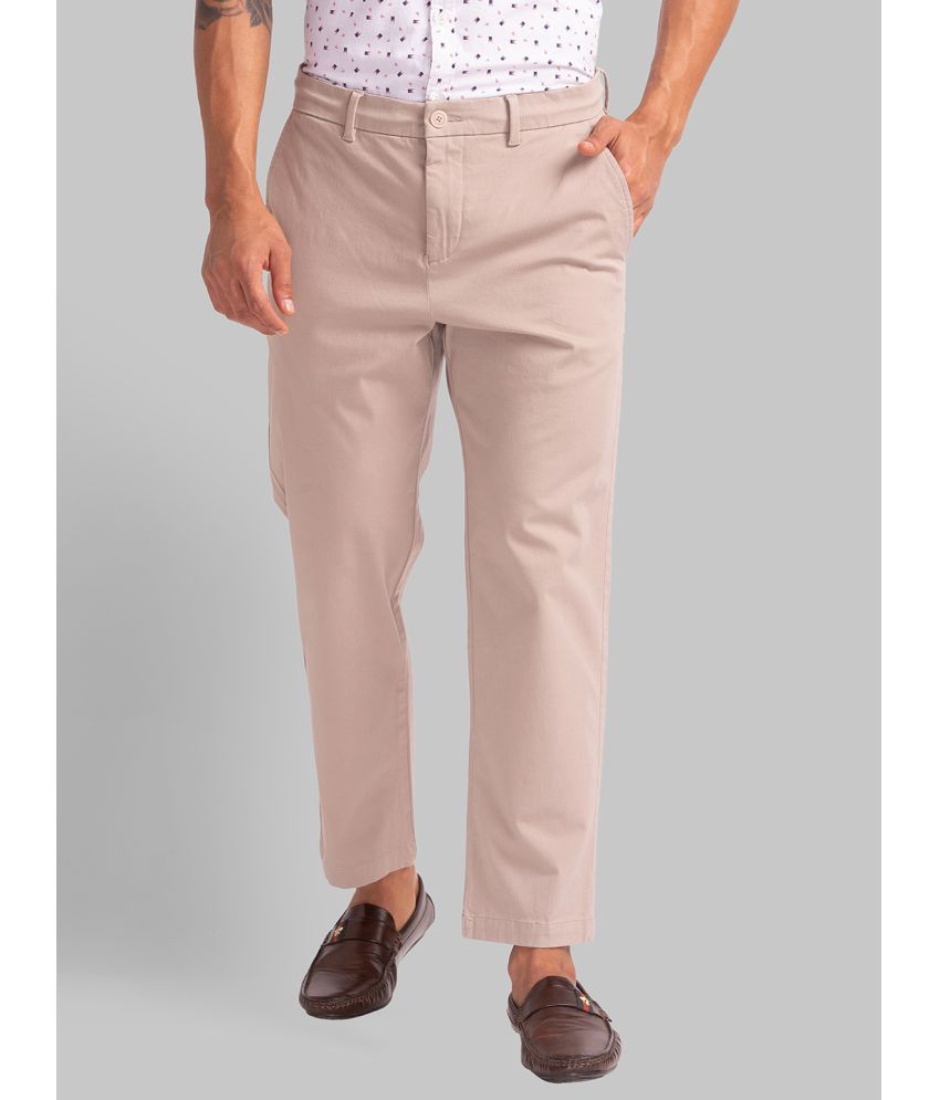     			Parx Slim Flat Men's Chinos - Brown ( Pack of 1 )