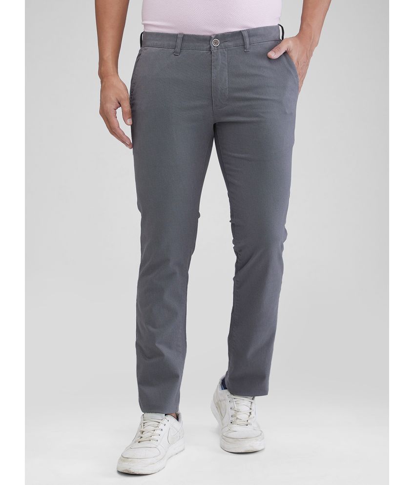     			Parx Tapered Flat Men's Chinos - Grey ( Pack of 1 )