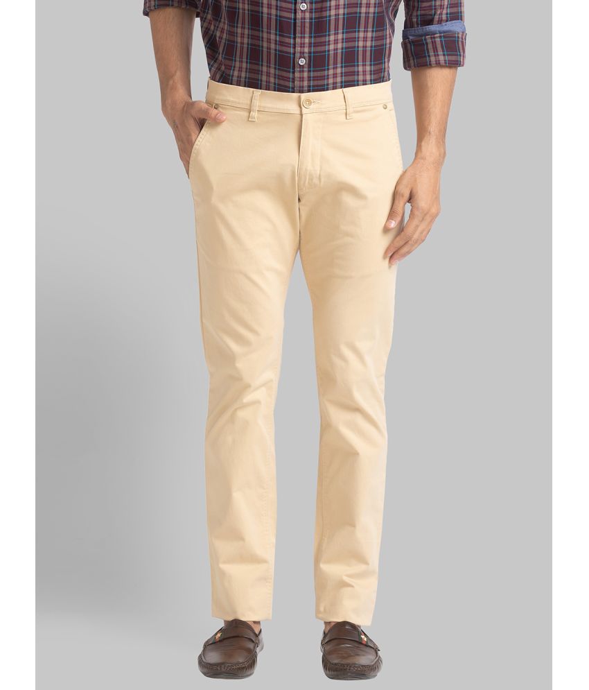     			Parx Tapered Flat Men's Chinos - Beige ( Pack of 1 )