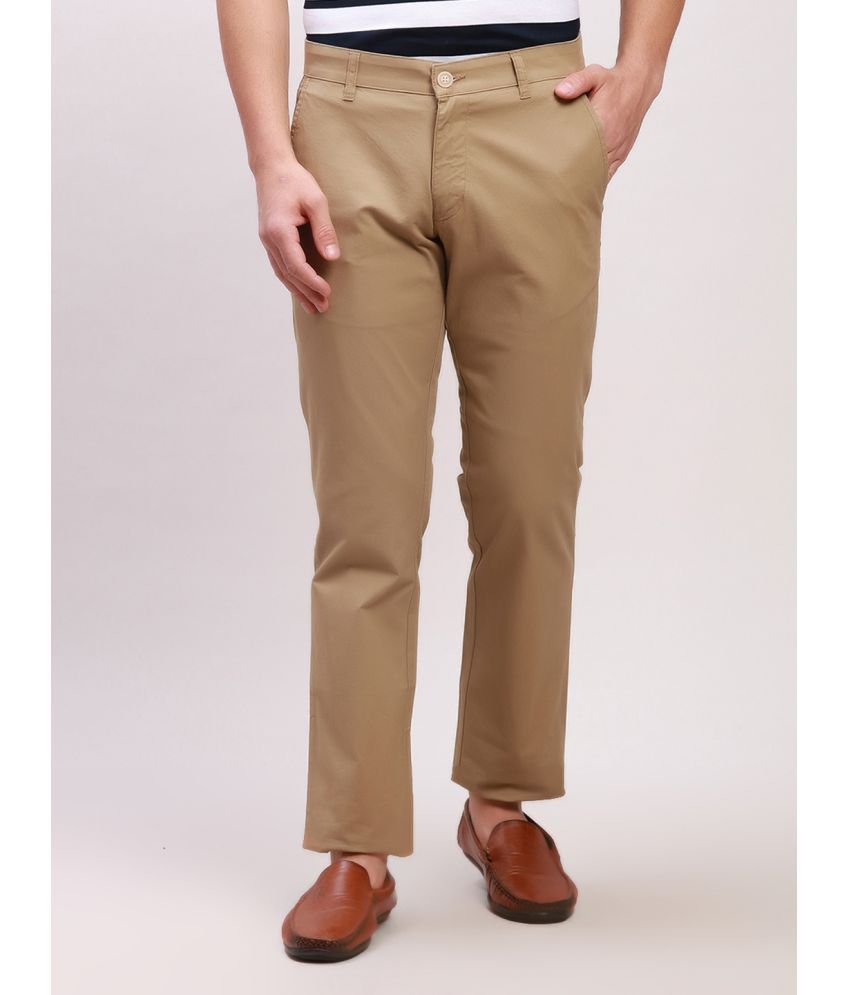     			Parx Tapered Flat Men's Chinos - Khaki ( Pack of 1 )