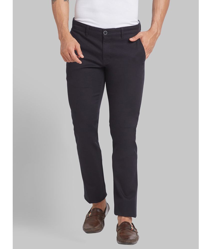     			Parx Tapered Flat Men's Chinos - Black ( Pack of 1 )