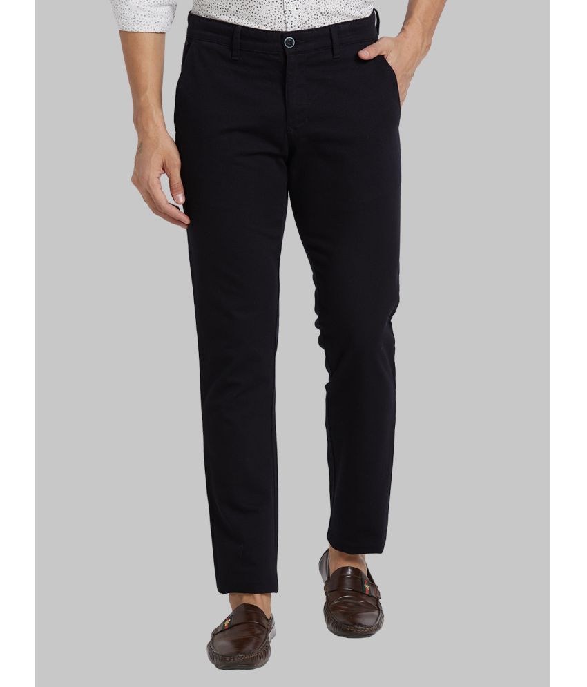     			Parx Tapered Flat Men's Chinos - Black ( Pack of 1 )