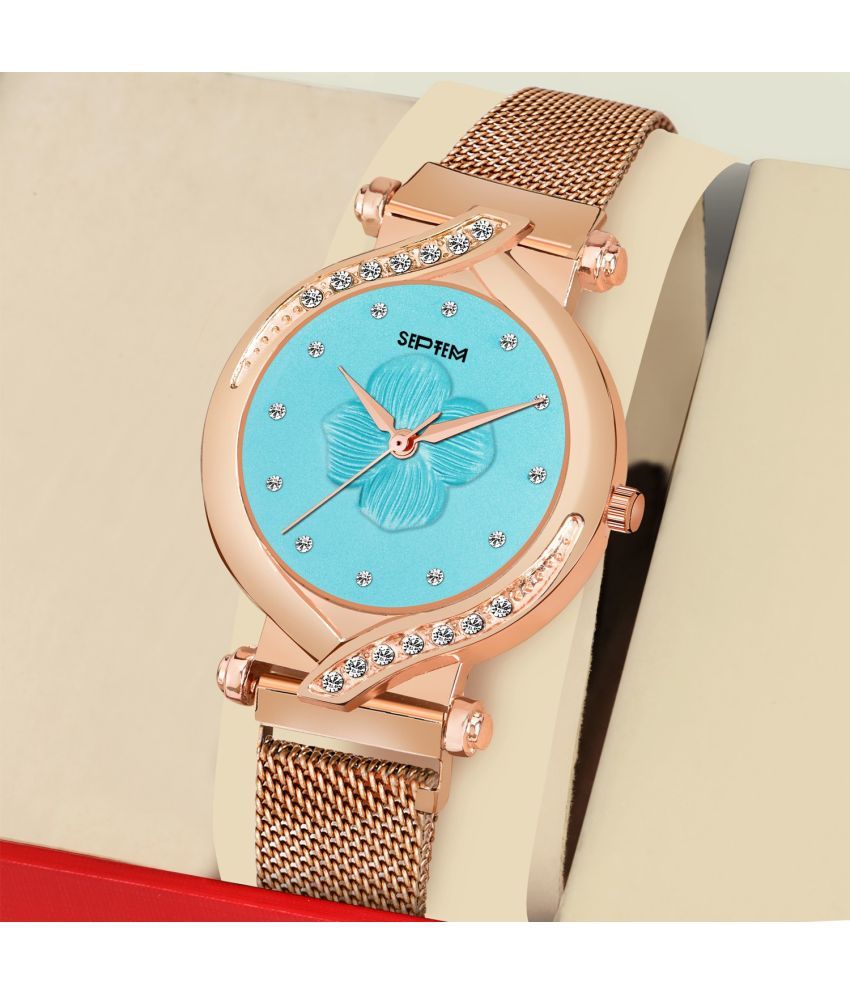     			Septem Rose Gold Metal Analog Men's Watch