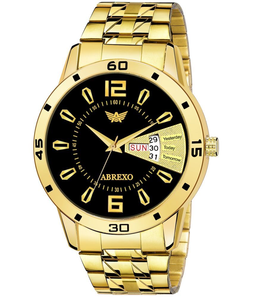     			Abrexo Gold Stainless Steel Analog Men's Watch