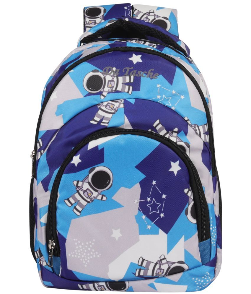     			Da Tasche Blue Polyester Backpack For Kids