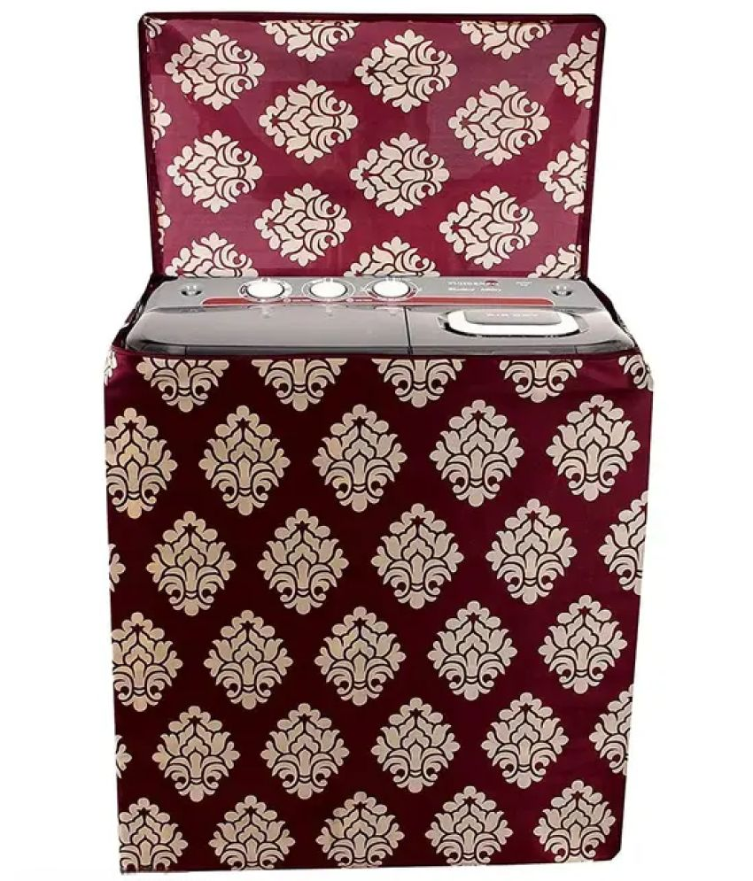     			ENTICE Semi-Automatic Washing Machine Cover Compatiable For 8 kg - Maroon