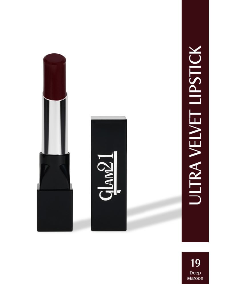     			Glam21 Long-lasting Ultra Velvet Lipstick With Creamy matte finish2.5gm Deep Maroon-19