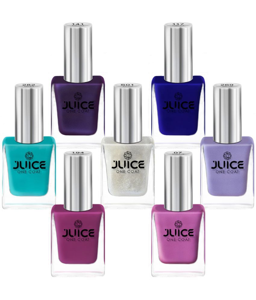     			Juice Multi Glossy Nail Polish 77 ( Pack of 7 )