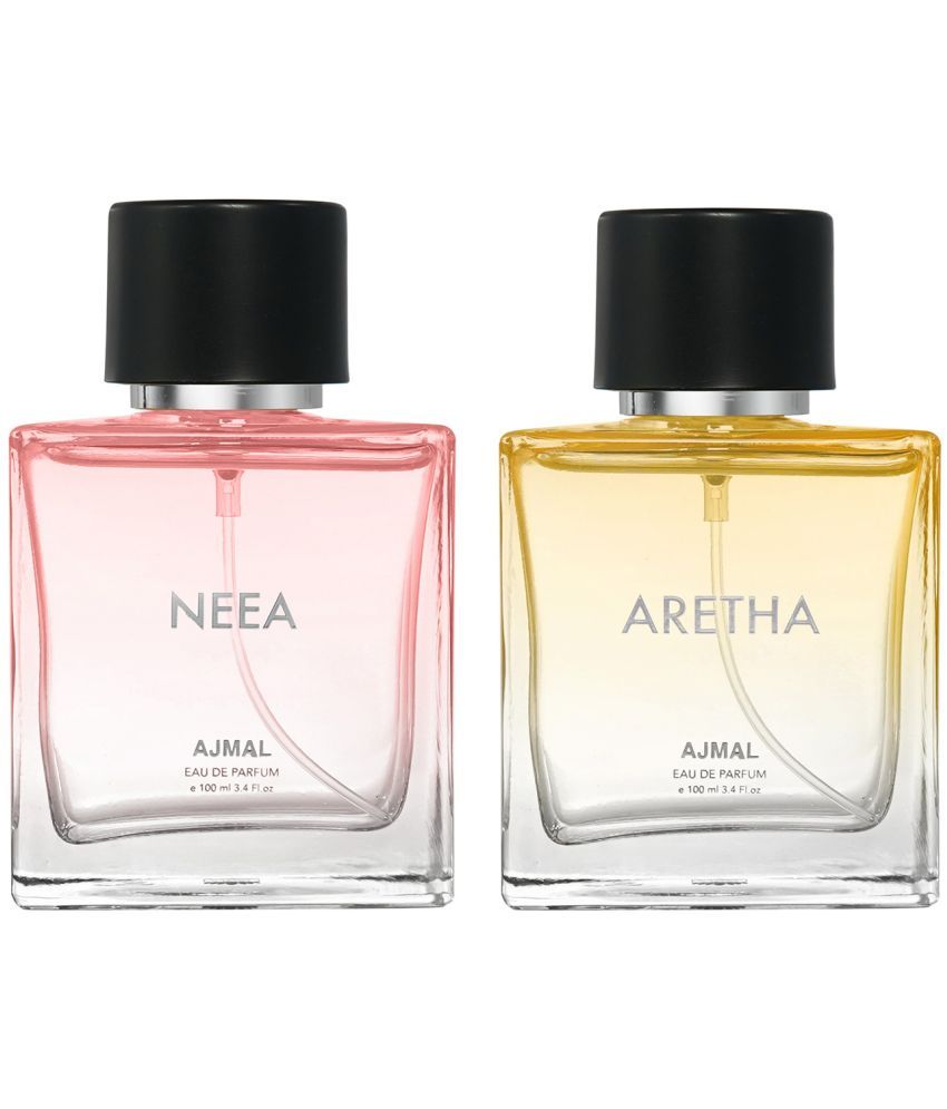     			Ajmal Aretha & Neea EDP 100ml Long Lasting Perfume For Men & Women Pack of 2