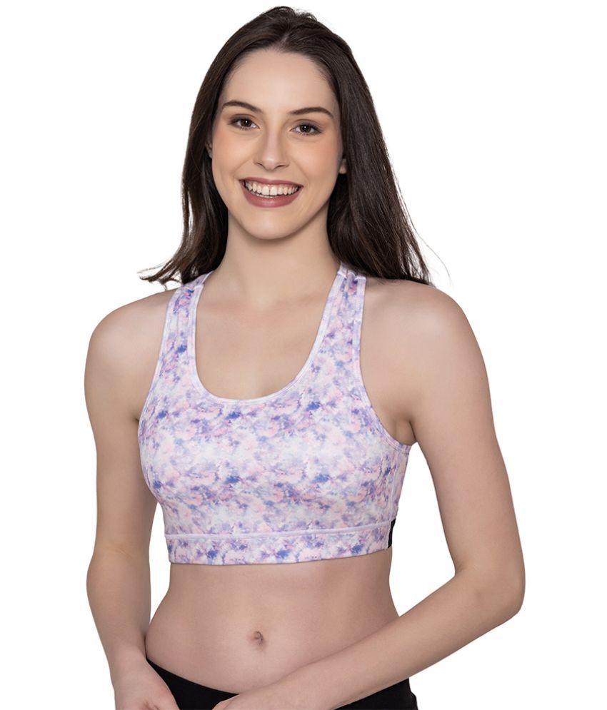     			Bonjour Multi Cotton Lightly Padded Women's Sports Bra ( Pack of 1 )