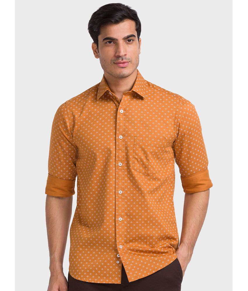     			Colorplus 100% Cotton Regular Fit Printed Full Sleeves Men's Casual Shirt - Brown ( Pack of 1 )