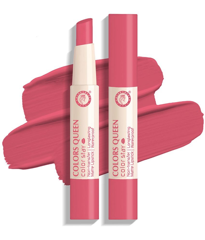     			Colors Queen Color It All Non Transfer Matte Lip Crayon - Merry (Shade - 07)