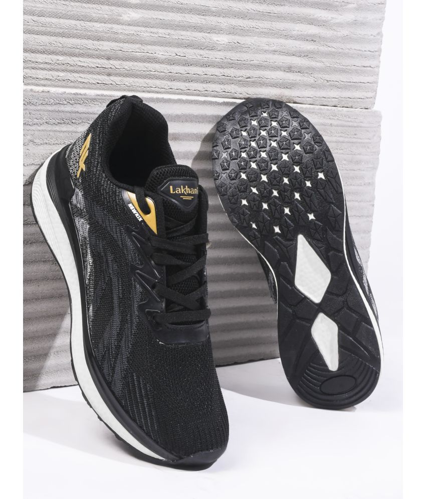     			Lakhani Aashirwad E-Jump_Black-L.Grey Black Men's Sports Running Shoes