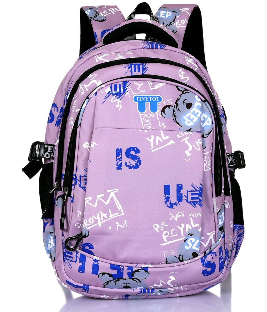     			Tinytot Lavender Polyester Backpack For Kids