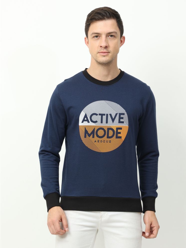     			Ardeur Terry Blend Round Neck Men's Sweatshirt - Navy ( Pack of 1 )