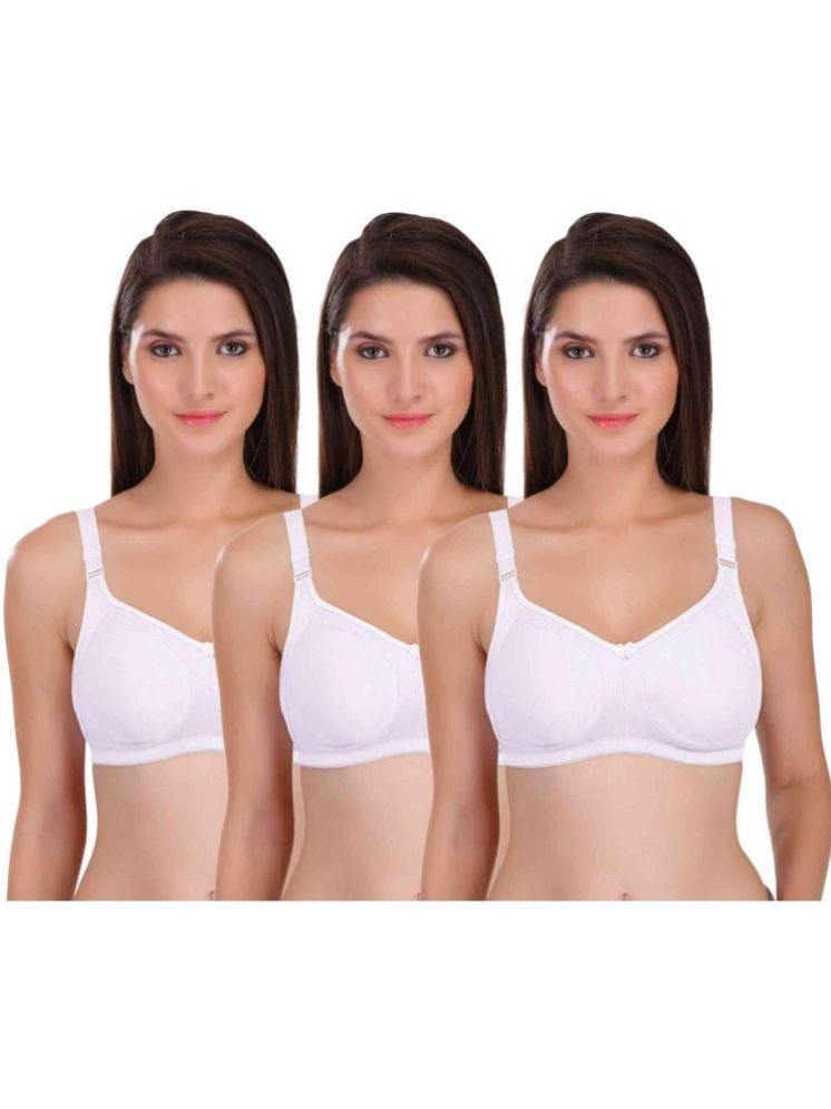     			Featherline Cotton Blend Non Padded Women's Everyday Bra ( White )