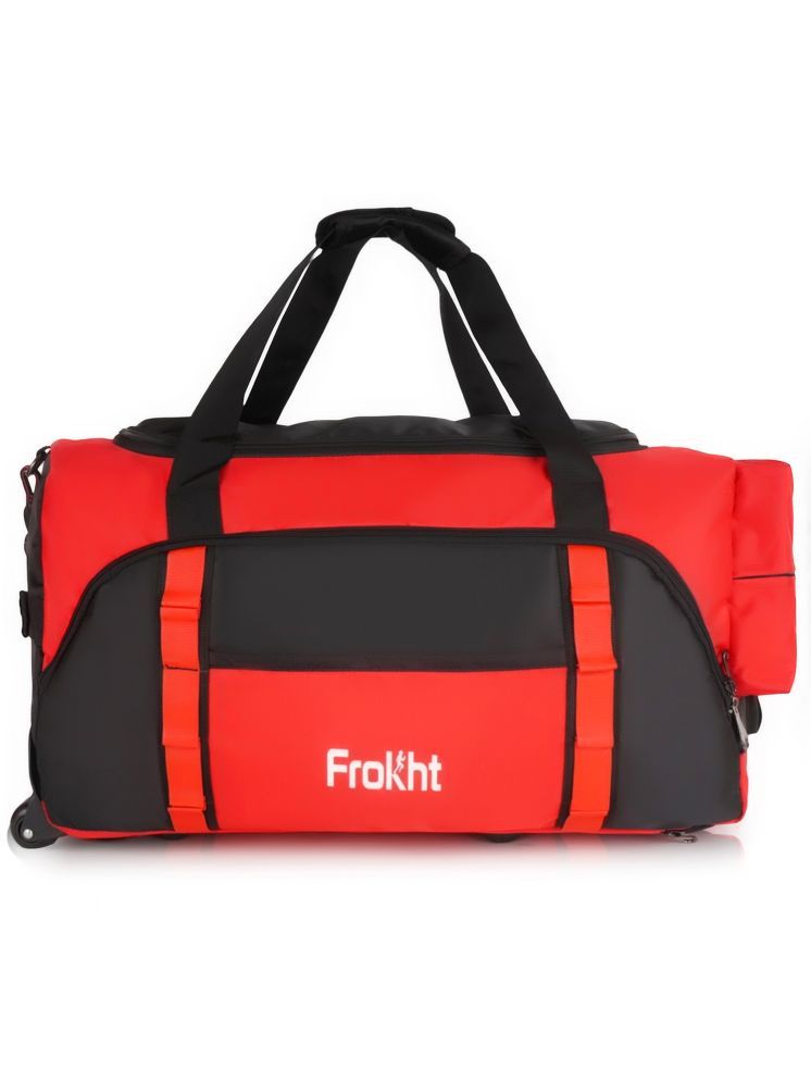     			Frokht 42 Ltrs Red Polyester Duffle Trolley