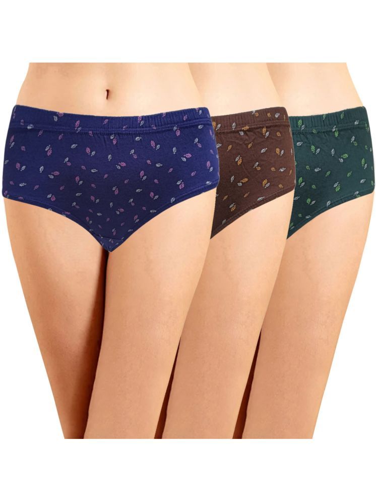     			IN CARE LINGERIE Pack of 3 Cotton Printed Women's Hipster ( Multicolor ) ICIN-067