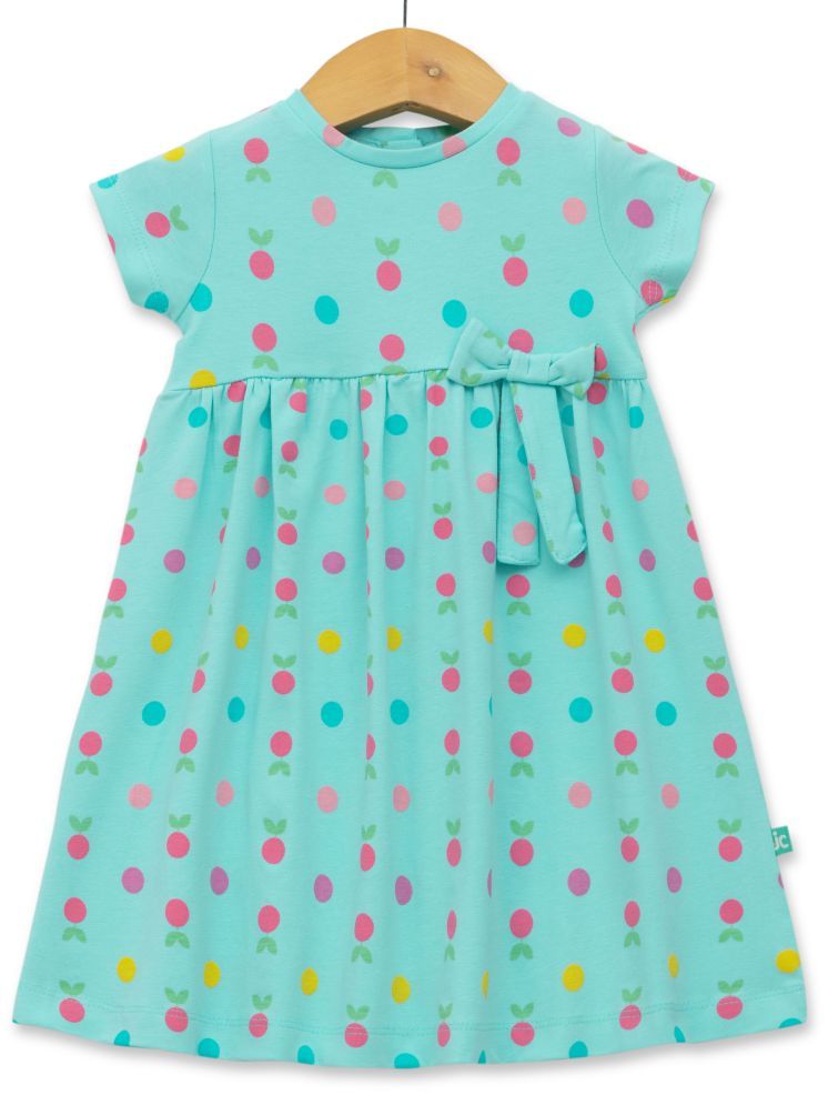     			Juscubs Blue Cotton Girls Fit And Flare Dress ( Pack of 1 )