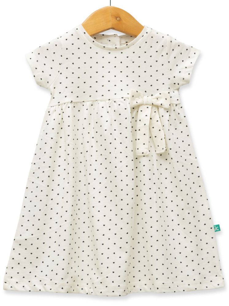     			Juscubs White Cotton Baby Girl Dress ( Pack of 1 )