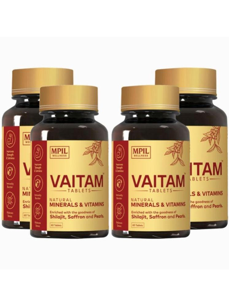     			Mpil Wellness Vaitam Tablet with Blended Shilajit & Pearls for Daily Energy & Immunity (240 Tablets)