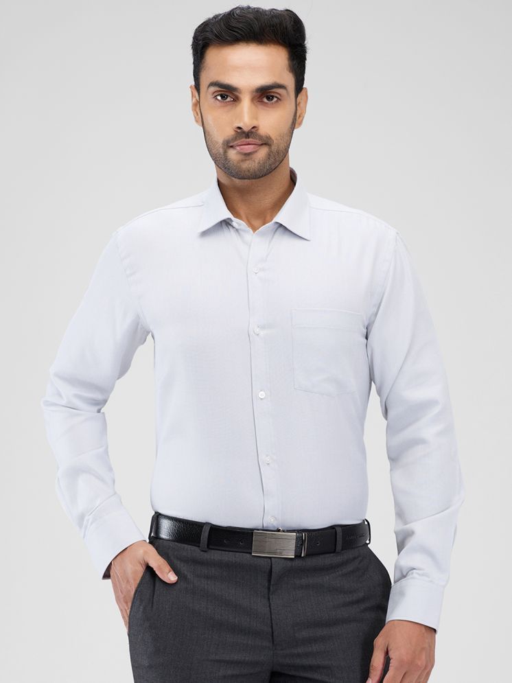     			Park Avenue Cotton Blend Slim Fit Full Sleeves Men's Formal Shirt - Grey ( Pack of 1 )