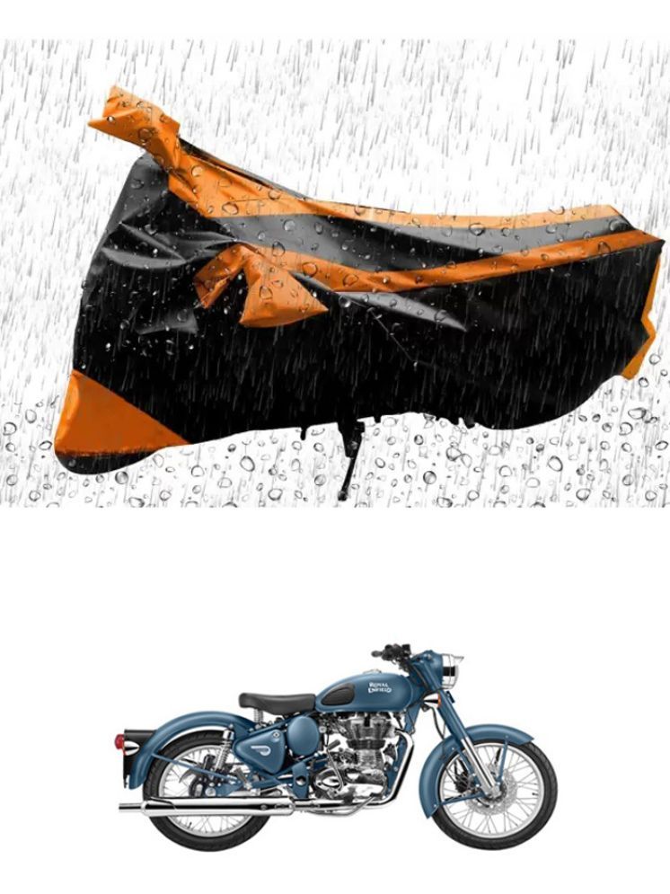     			RONISH Bike Body Cover for Royal Enfield All Bike Models ( Pack of 1 ) , Orange