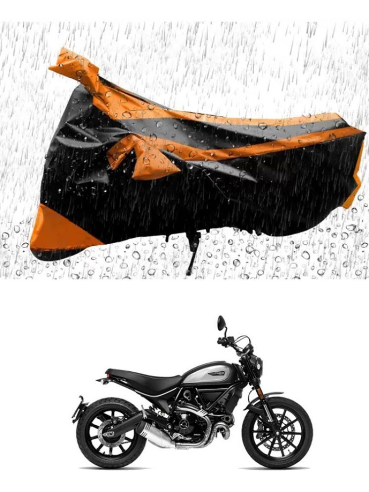     			RONISH Bike Body Cover for Ducati Scrambler Icon ( Pack of 1 ) , Orange