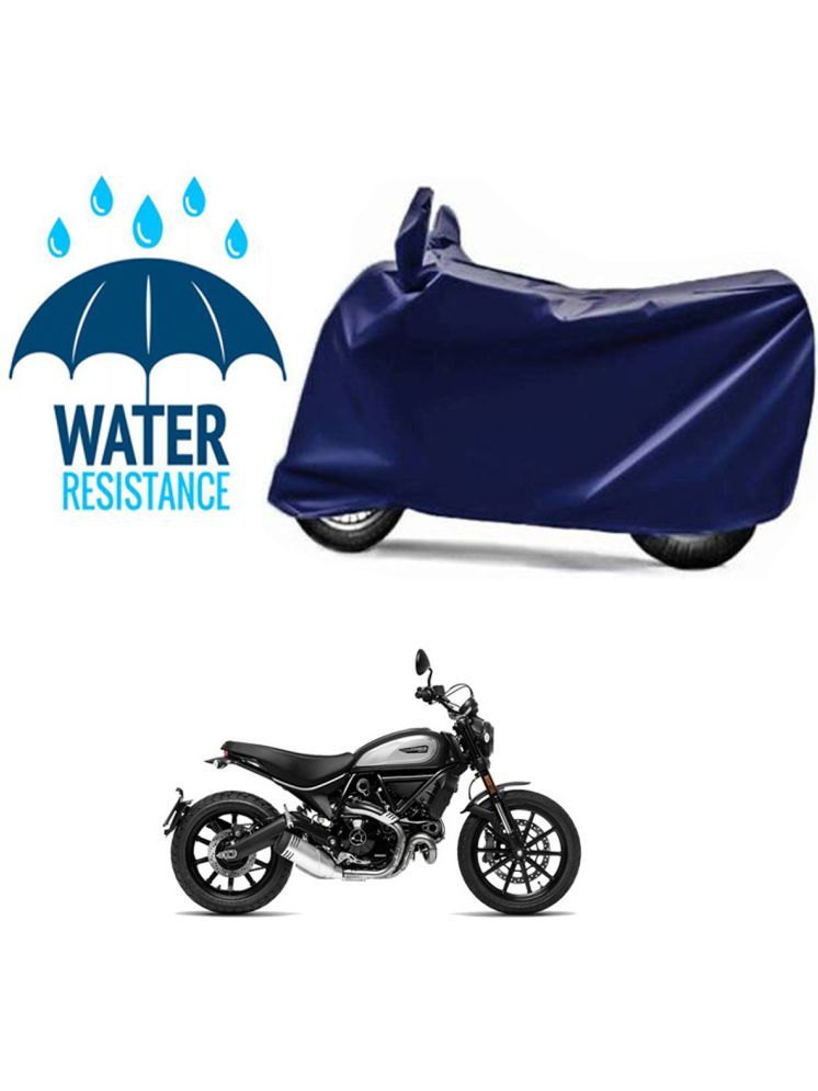     			RONISH Bike Body Cover for Ducati Scrambler Icon ( Pack of 1 ) , Blue