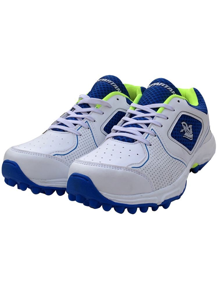     			Spartan Eco White Cricket Shoes