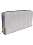 NAMRA PURSE Light Grey Pure Leather Handheld Bag