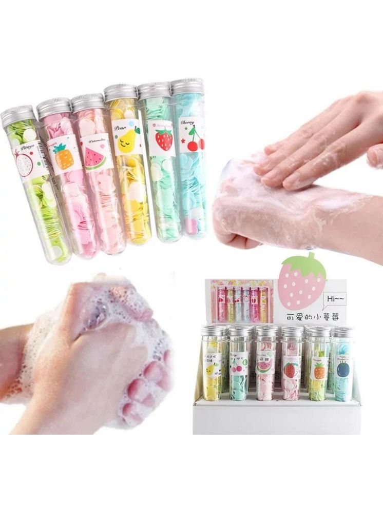     			6 Pcs Disposable Hand Washing Cleaning Paper Soap Foaming Paper Soap, Paper Soap For Travelling