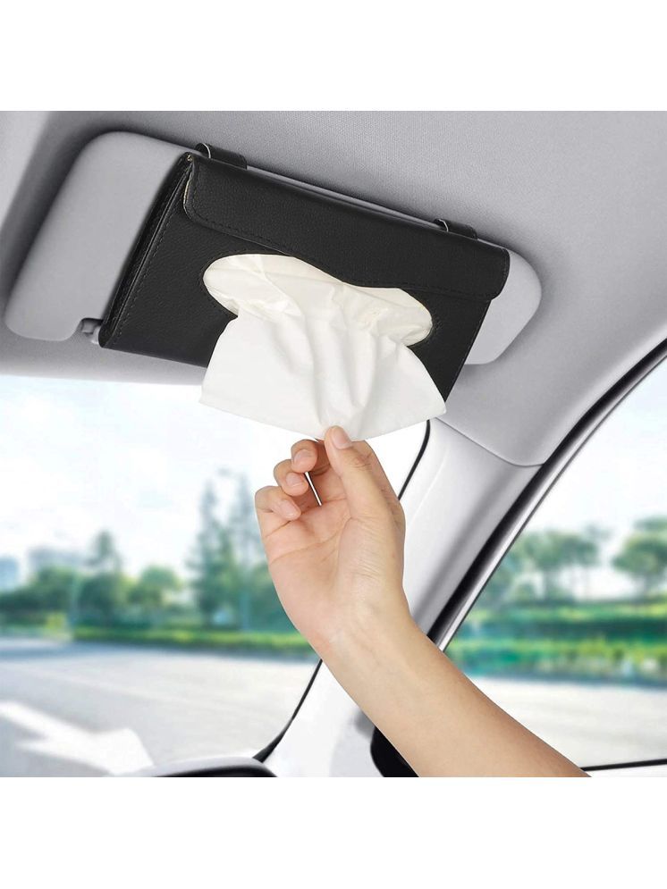     			GEEO Car Tissue Dispenser Cardboard Black